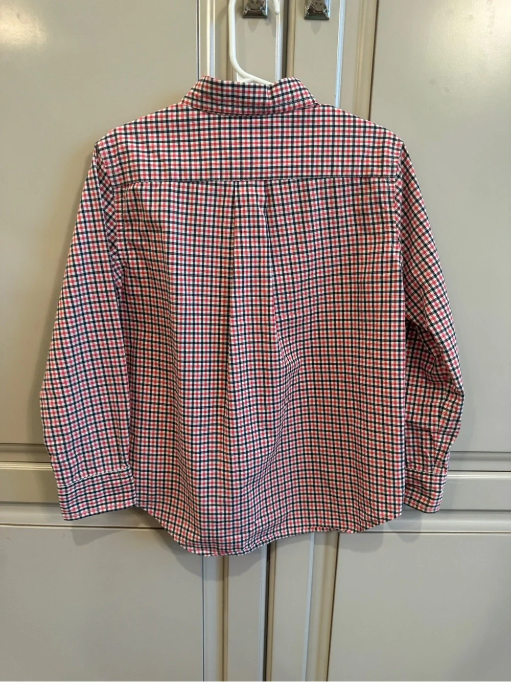 Ralph Lauren Red and Blue Check Button-Down Shirt